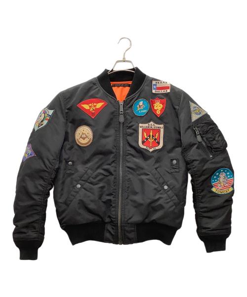 AVIREX（アヴィレックス）AVIREX (アヴィレックス) MA-1ジャケットAVIREX FAR EAST CRUISE ブラック サイズ:XLの古着・服飾アイテム