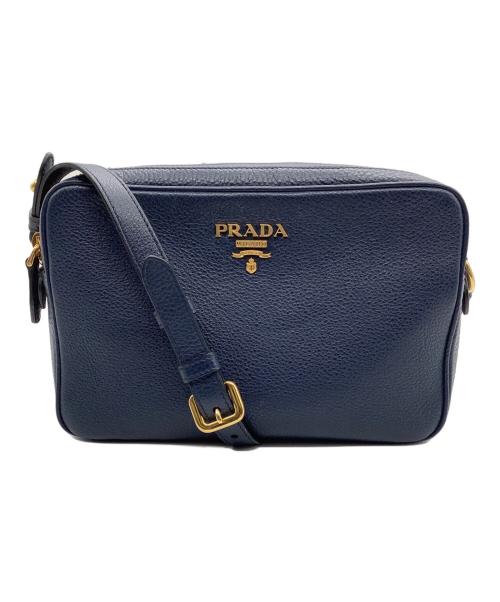 PRADA（プラダ）PRADA (プラダ) ショルダーバッグ ネイビーの古着・服飾アイテム