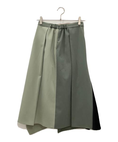 UNITED TOKYO（ユナイテッドトーキョー）UNITED TOKYO (ユナイテッドトーキョー) ベルト付スカートUNITED TOKYOグリーン グリーン サイズ:SIZE 0の古着・服飾アイテム