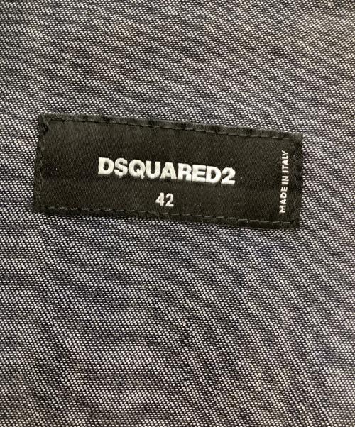 DSQUARED2（ディースクエアード）DSQUARED2 (ディースクエアード) デニムシャツ ネイビー サイズ:42の古着・服飾アイテム