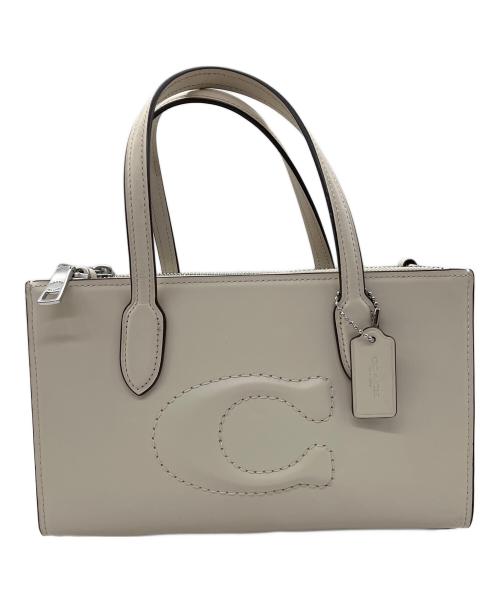 COACH（コーチ）COACH (コーチ) ショルダーバッグ　COACH　ニーナ スモール トート　ベージュ ベージュの古着・服飾アイテム