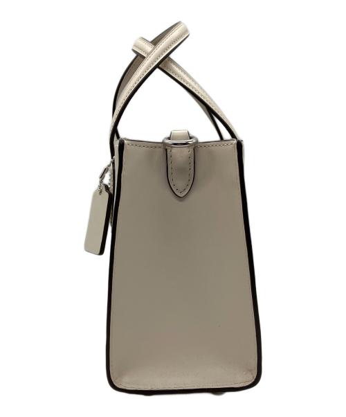 COACH（コーチ）COACH (コーチ) ショルダーバッグ　COACH　ニーナ スモール トート　ベージュ ベージュの古着・服飾アイテム