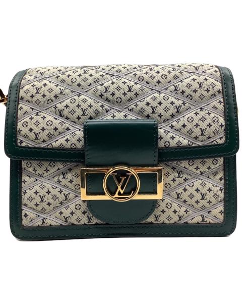 LOUIS VUITTON（ルイ ヴィトン）LOUIS VUITTON (ルイ ヴィトン) ショルダーバッグLOUIS VUITTONドフィーヌMINI アイボリー×グリーンの古着・服飾アイテム