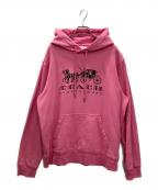 COACHコーチ）の古着「プルオーバーパーカー」｜ピンク