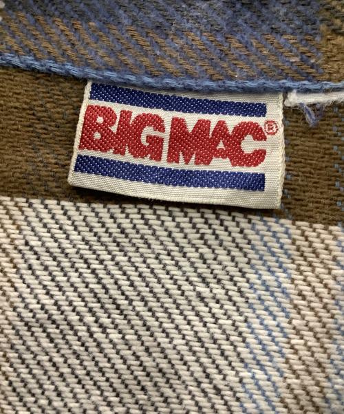 big mac（ビッグマック）big mac (ビッグマック) ネルシャツ ブラウン×ブルー サイズ:記載なしの古着・服飾アイテム