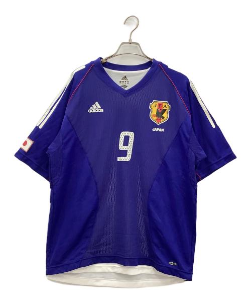 adidas（アディダス）adidas (アディダス) スポーツウェアadidasブルー2002日韓ワールドカップモデル No.9 西澤明訓 ブルー サイズ:Oの古着・服飾アイテム