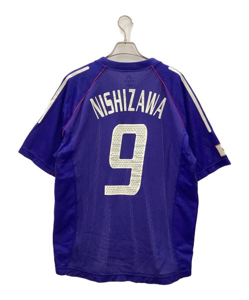 adidas（アディダス）adidas (アディダス) スポーツウェアadidasブルー2002日韓ワールドカップモデル No.9 西澤明訓 ブルー サイズ:Oの古着・服飾アイテム