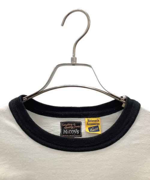 McCOY'S（マッコイズ）McCOY'S (マッコイズ) リンガーTシャツMcCoy'sホワイト ホワイト サイズ:SIZE 40の古着・服飾アイテム