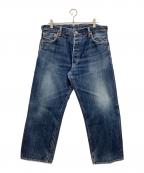 EVISUエヴィス）の古着「EVISUボタンフライデニムパンツSIZE 36×35 NO2」｜ネイビー