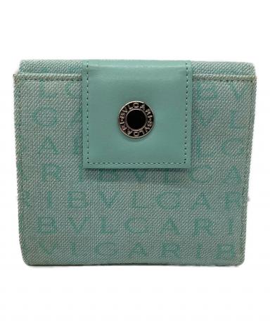 中古・古着通販】BVLGARI (ブルガリ) Wホック財布 ミントグリーン