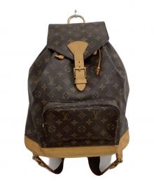 LOUIS VUITTON（ルイ ヴィトン）の古着「リュック LOUIS VUITTON SP0919 モノグラム モンスリ PM シミ・型崩れ有」｜ブラウン