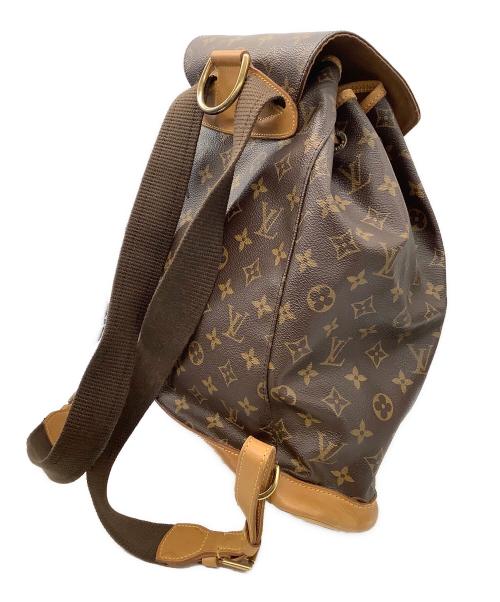 LOUIS VUITTON（ルイ ヴィトン）LOUIS VUITTON (ルイ ヴィトン) リュック LOUIS VUITTON SP0919 モノグラム モンスリ PM シミ・型崩れ有 ブラウンの古着・服飾アイテム