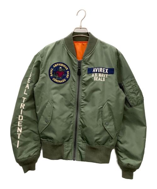 AVIREX（アヴィレックス）AVIREX (アヴィレックス) フライトジャケット セージグリーン サイズ:Mediumの古着・服飾アイテム