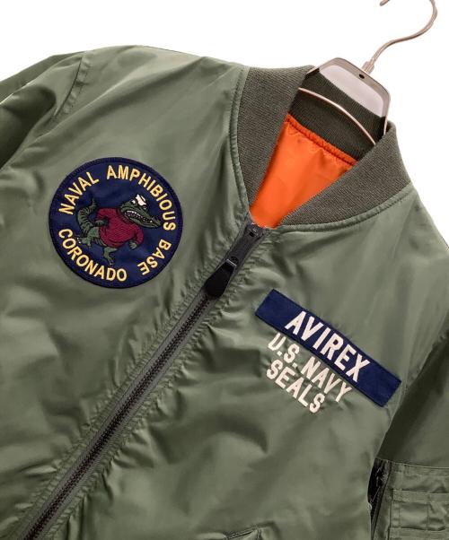 AVIREX（アヴィレックス）AVIREX (アヴィレックス) フライトジャケット セージグリーン サイズ:Mediumの古着・服飾アイテム