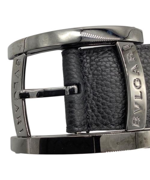 BVLGARI（ブルガリ）BVLGARI (ブルガリ) レザーベルト ブラック 未使用品の古着・服飾アイテム