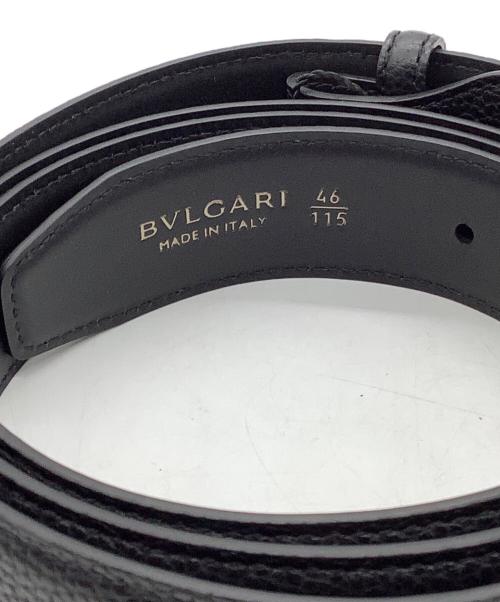 BVLGARI（ブルガリ）BVLGARI (ブルガリ) レザーベルト ブラック 未使用品の古着・服飾アイテム