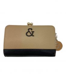 Pinky & Dianne（ピンキーアンドダイアン）の古着「がま口2つ折り財布」｜ベージュ