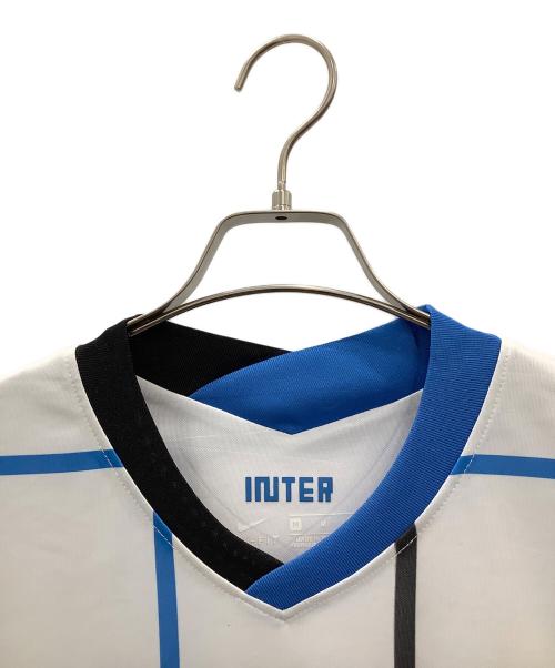 NIKE（ナイキ）NIKE (ナイキ) ゲームシャツNIKEホワイト×ブルー インテルナツィオナーレ・ミラノ 20/21 アウェイ ホワイト×ブルー サイズ:SIZE Mの古着・服飾アイテム