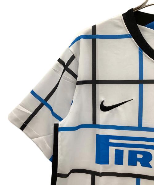 NIKE（ナイキ）NIKE (ナイキ) ゲームシャツNIKEホワイト×ブルー インテルナツィオナーレ・ミラノ 20/21 アウェイ ホワイト×ブルー サイズ:SIZE Mの古着・服飾アイテム