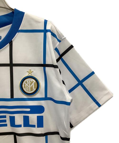 NIKE（ナイキ）NIKE (ナイキ) ゲームシャツNIKEホワイト×ブルー インテルナツィオナーレ・ミラノ 20/21 アウェイ ホワイト×ブルー サイズ:SIZE Mの古着・服飾アイテム