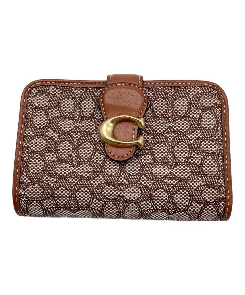 COACH（コーチ）COACH (コーチ) 2つ折り財布 COACH シグネチャー ダビー ブラウン F2381 ブラウンの古着・服飾アイテム