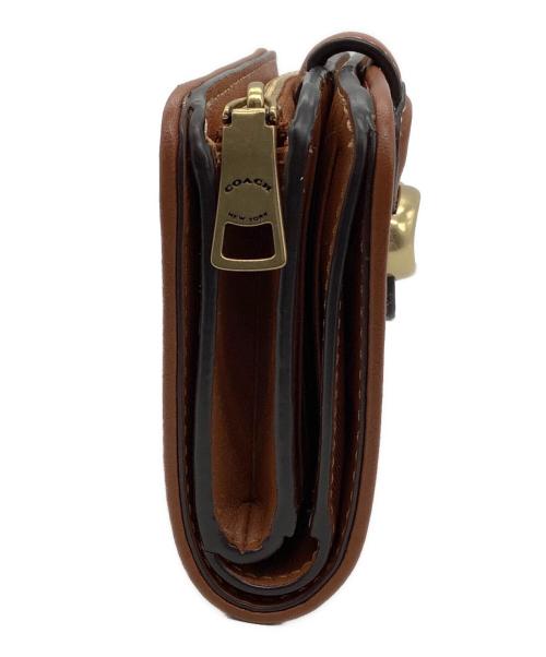 COACH（コーチ）COACH (コーチ) 2つ折り財布 COACH シグネチャー ダビー ブラウン F2381 ブラウンの古着・服飾アイテム