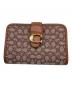COACH（コーチ）の古着「2つ折り財布 COACH シグネチャー ダビー ブラウン F2381」｜ブラウン