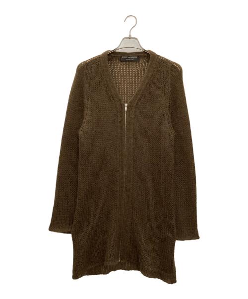 COMME des GARCONS（コムデギャルソン）COMME des GARCONS (コムデギャルソン) ジップロングカーディガン ブラウン サイズ:記載なしの古着・服飾アイテム
