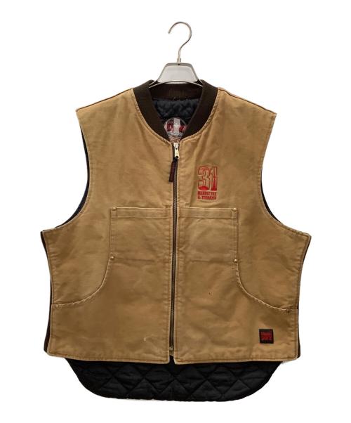 TOUGH DUCK（タフダック）TOUGH DUCK (タフダック) ワークベスト ブラウン サイズ:XLの古着・服飾アイテム