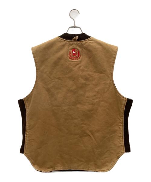 TOUGH DUCK（タフダック）TOUGH DUCK (タフダック) ワークベスト ブラウン サイズ:XLの古着・服飾アイテム