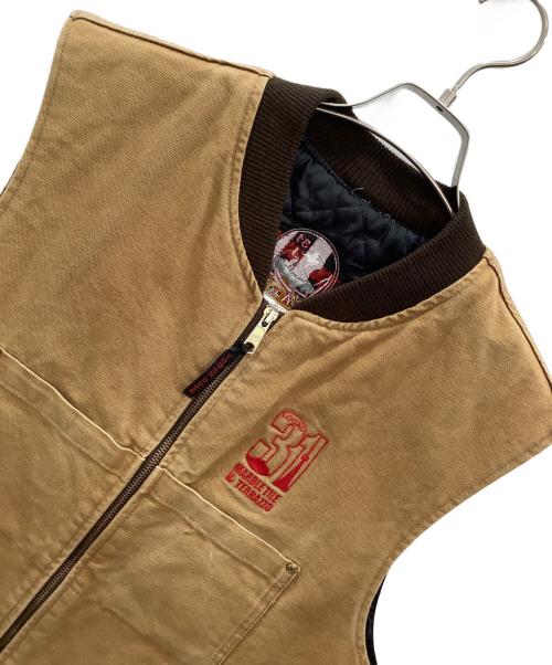 TOUGH DUCK（タフダック）TOUGH DUCK (タフダック) ワークベスト ブラウン サイズ:XLの古着・服飾アイテム