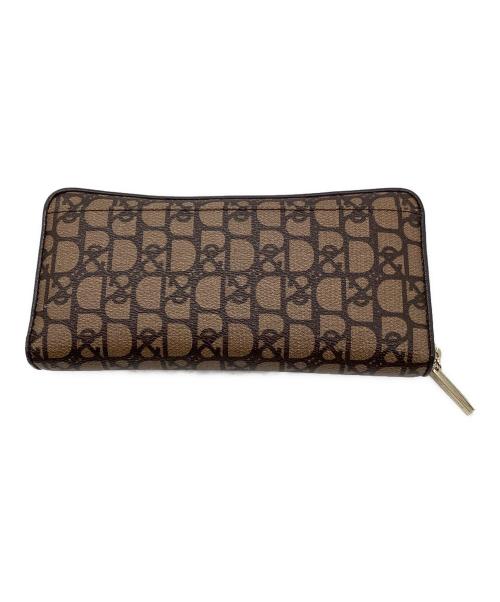 Pinky & Dianne（ピンキーアンドダイアン）Pinky & Dianne (ピンキーアンドダイアン) ラウンドファスナー長財布 ブラウン Pinky & Dianne　BE・パドロック ブラウンの古着・服飾アイテム