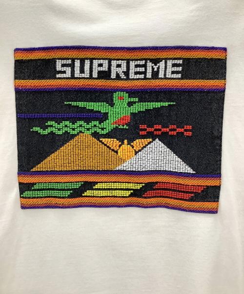 SUPREME（シュプリーム）SUPREME (シュプリーム) Needlepoint Patch L/S Supremeホワイト ホワイト サイズ:Mの古着・服飾アイテム