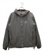 ARC'TERYXアークテリクス）の古着「ATOM AR HOODY　ARC'TERYX グレー 襟ヨゴレ有」｜グレー