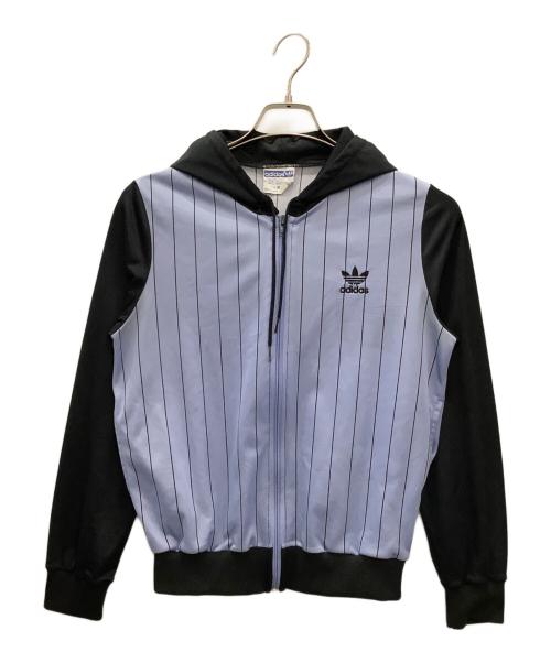adidas（アディダス）adidas (アディダス) フーディトラックジャケット ブルー サイズ:Sの古着・服飾アイテム