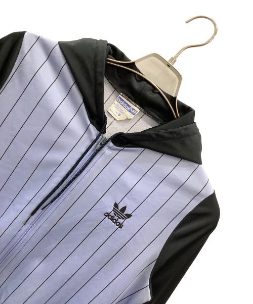 adidas（アディダス）adidas (アディダス) フーディトラックジャケット ブルー サイズ:Sの古着・服飾アイテム