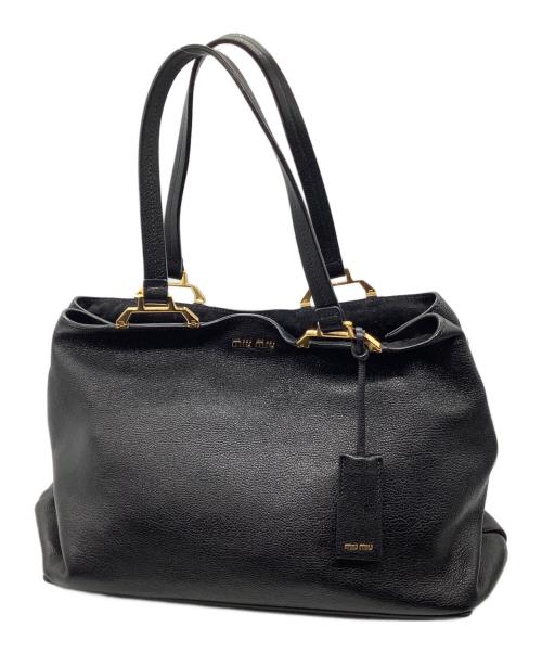 MIU MIU（ミュウミュウ）MIU MIU (ミュウミュウ) トートバッグ ブラックの古着・服飾アイテム