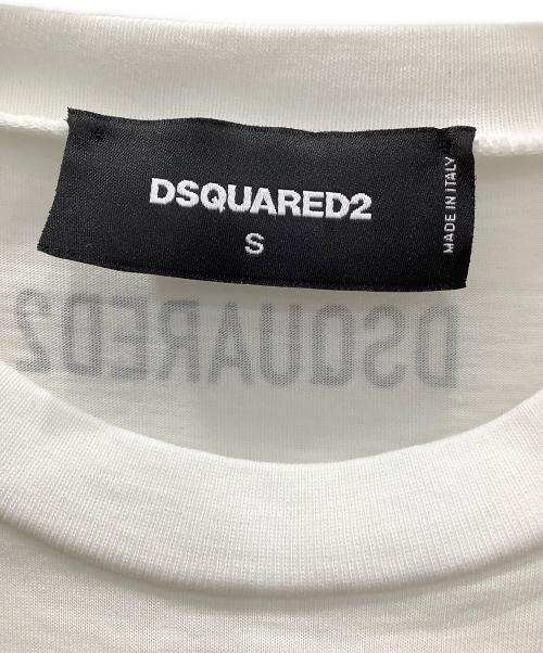 DSQUARED2（ディースクエアード）DSQUARED2 (ディースクエアード) 半袖カットソー ホワイト サイズ:Sの古着・服飾アイテム