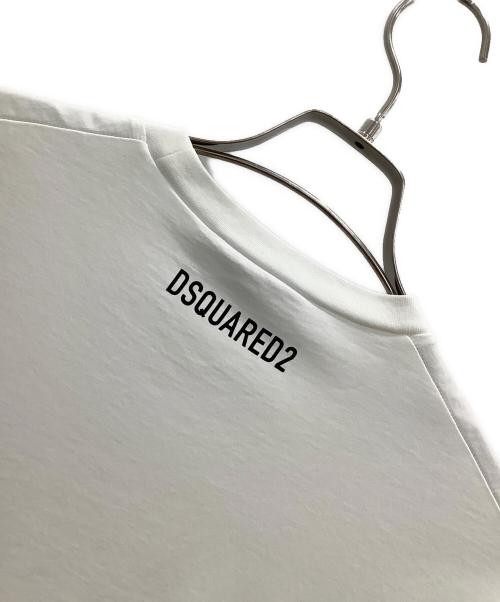 DSQUARED2（ディースクエアード）DSQUARED2 (ディースクエアード) 半袖カットソー ホワイト サイズ:Sの古着・服飾アイテム