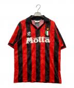 LOTTOロット）の古着「ゲームシャツLOTTOレッド×ブラックAC ミラン 93/94 ホーム MOTTA期」｜レッド×ブラック