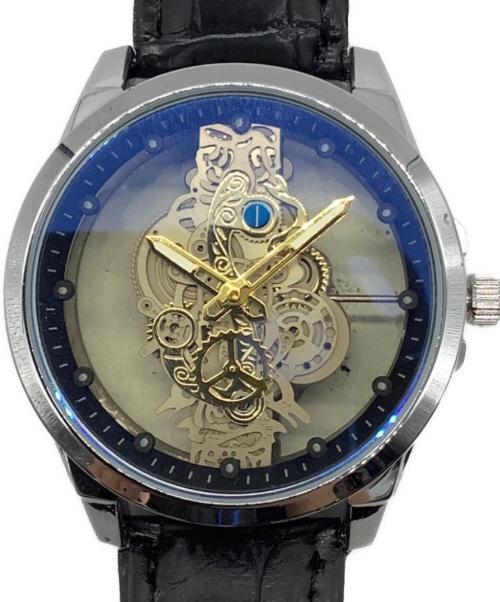 不明（不明）不明 (フメイ) 腕時計ゴールドスケルトンムーブメント動作確認済みベタツキ有の古着・服飾アイテム