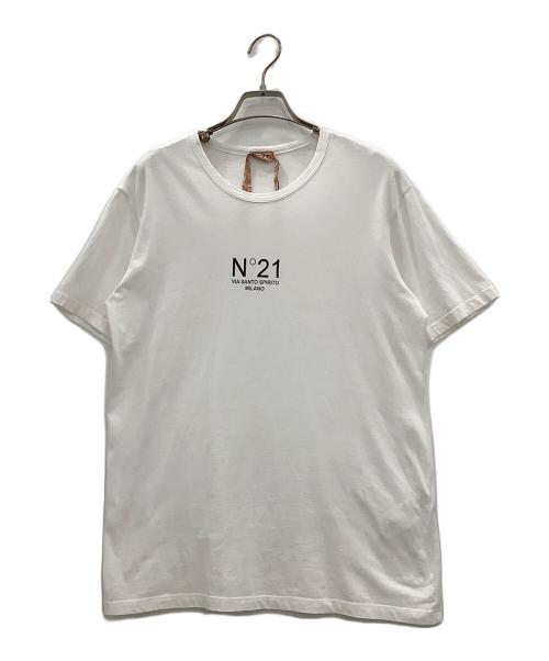 N21（ヌメロ ヴェントゥーノ）N21 (ヌメロ ヴェントゥーノ) 半袖カットソーN21　P22EN2M F0516322 ホワイト サイズ:SIZE 38の古着・服飾アイテム