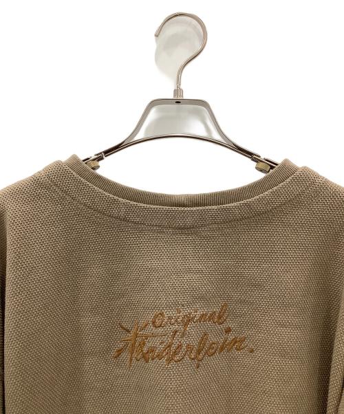 TENDERLOIN（テンダーロイン）TENDERLOIN (テンダーロイン) MOSS STITCH SWEAT TENDERLOIN鹿の子 ブラウン サイズ:SIZE Lの古着・服飾アイテム