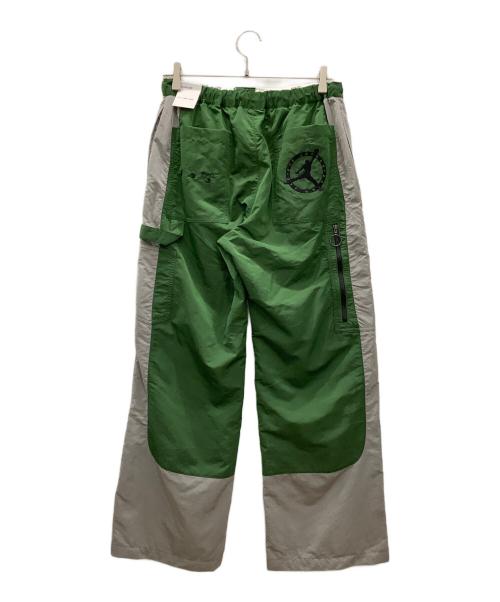 NIKE（ナイキ）NIKE (ナイキ) OFFWHITE (オフホワイト) ナイロンパンツ グリーン サイズ:S 未使用品の古着・服飾アイテム