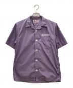 Hysteric Glamourヒステリックグラマー）の古着「ワークシャツ　Hysteric Glamour　パープル　SIZE M　」｜パープル