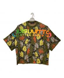 LOUIS VUITTON（ルイ ヴィトン）の古着「半袖ニットLOUIS VUITTONカーキ総柄」｜カーキ