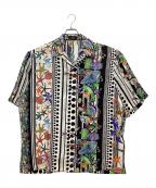 VERSACEヴェルサーチェ）の古着「半袖シャツVERSACEブラック」｜ブラック