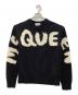 ALEXANDER McQUEEN（アレキサンダーマックイーン）の古着「厚手ニットALEXANDER McQUEENブラック×ホワイト」｜ブラック×ホワイト