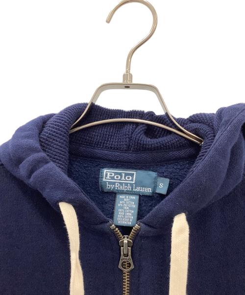 POLO RALPH LAUREN（ポロ・ラルフローレン）POLO RALPH LAUREN (ポロ・ラルフローレン) ジップパーカーネイビーPOLO RALPH LAUREN ネイビー サイズ:SIZE Sの古着・服飾アイテム