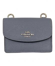 COACH（コーチ）の古着「ショルダーポーチ」｜スカイブルー